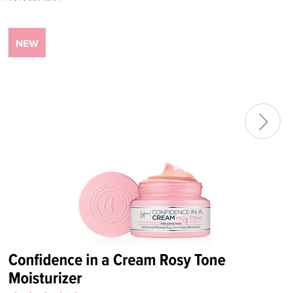 Confidence in a cream Rosie tone moisturizer